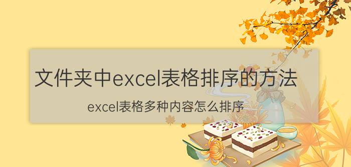 文件夹中excel表格排序的方法 excel表格多种内容怎么排序？